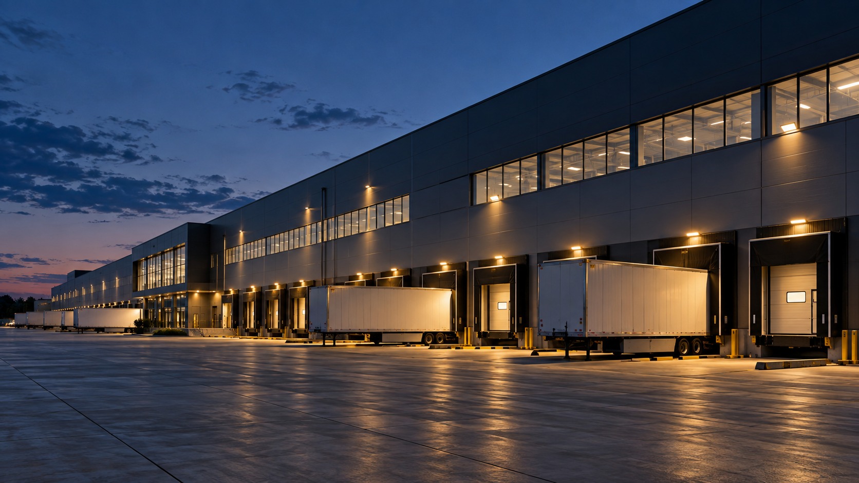 Logistik- und Lagerbetrieb mit großflächiger technischer Infrastruktur