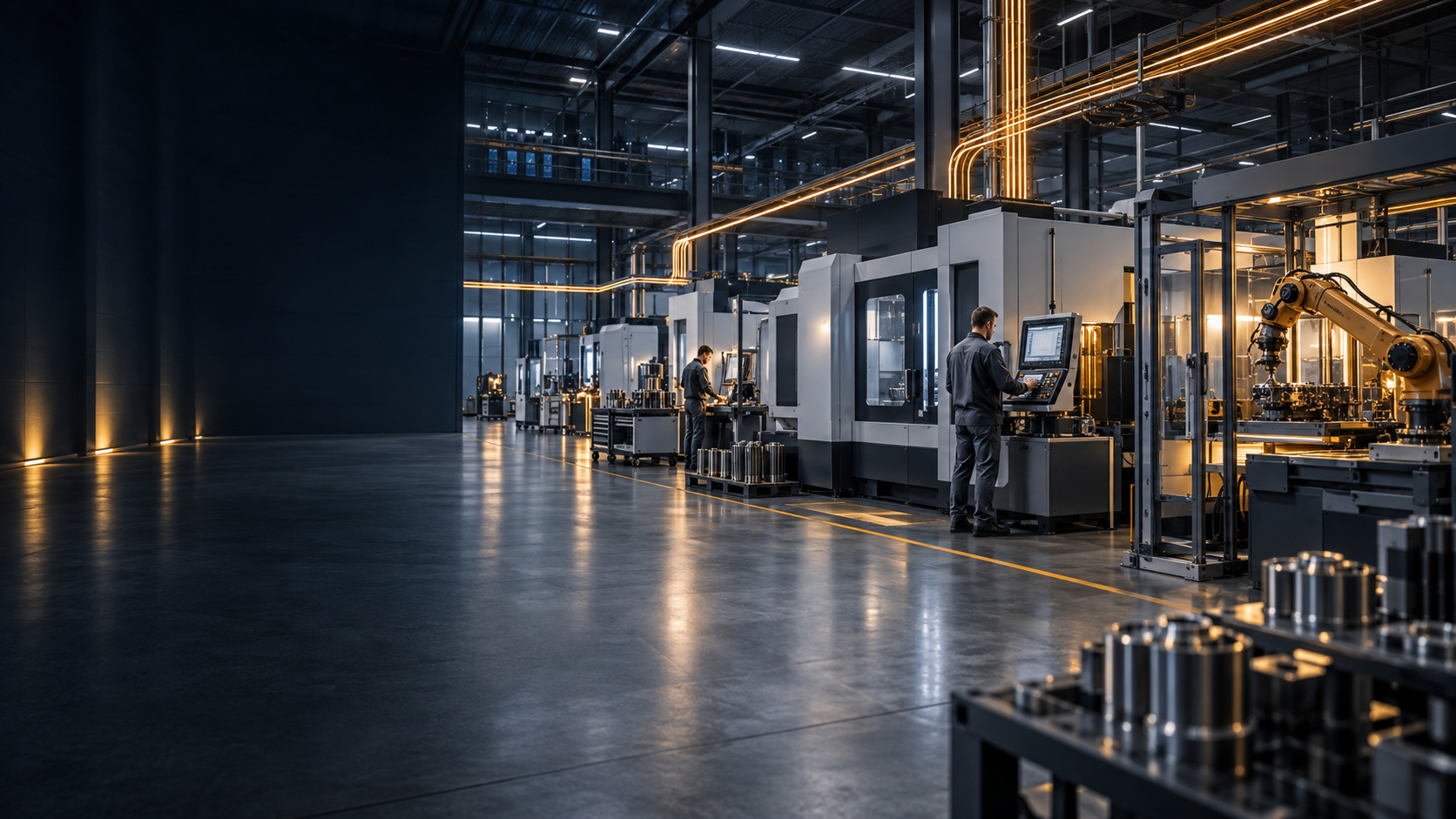 Metallverarbeitung mit Maschinen und automatisierten Fertigungsanlagen